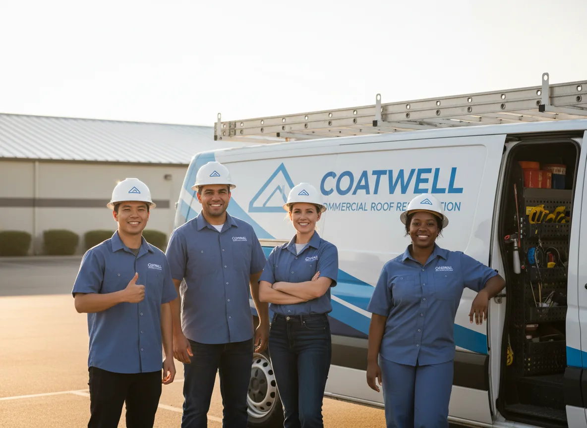 Commercial roof coating company in Hills, IA